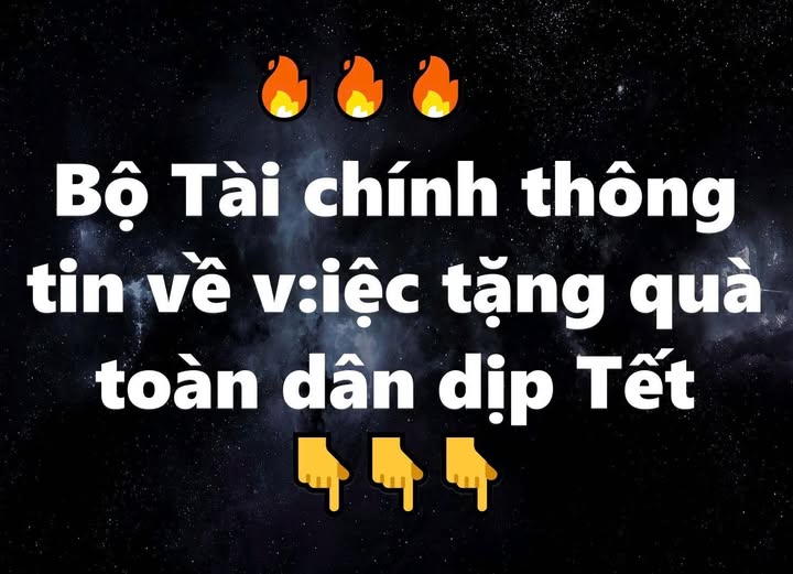 Bộ Tài chính thông tin về việc tặng quà toàn dân dịp Tết