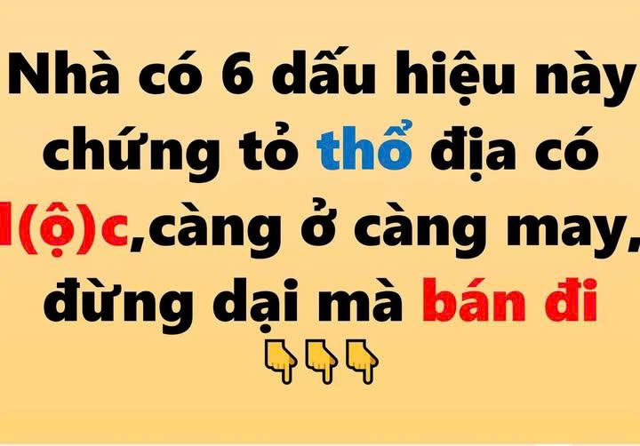 Nhà có 6 dấu hiệu này chứng tỏ thổ địa có lộc, càng ở càng may, đừng dại mà bán đi