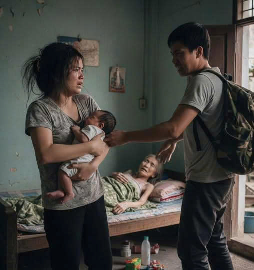 8 tháng b//ỏ mặc vợ d::ại con th::ơ, mẹ nằ:;m li::ệ:t ở nhà ngày về chồng ch::ế::t đứng trước cảnh tượng giữa sân