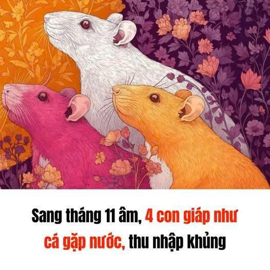 Sang tháng 11 âm, 4 con giáp như cá gặp nước, thu nhập khủng