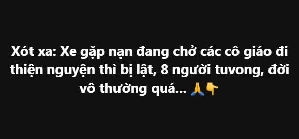 Lật xe chở đoàn thiện nguyện, 8 người tuvong