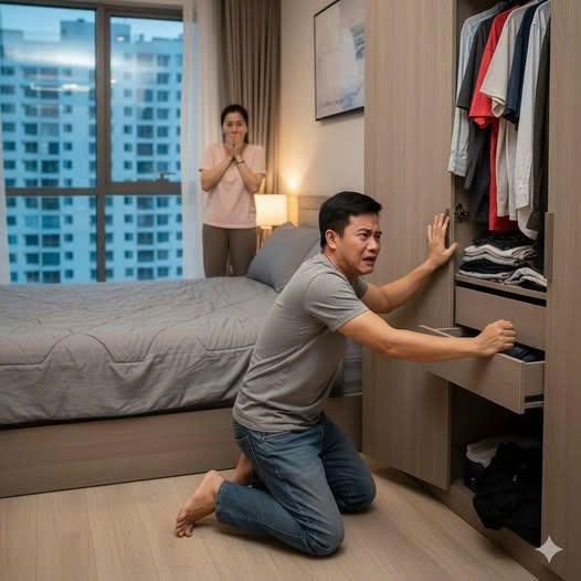 Tôi muốn xem thử trong phòng ngủ còn lại dấu vết gì không nên nói vợ dọn cơm, tôi sẽ ăn cơm trưa cùng cô ấy