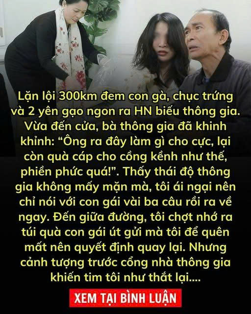 Lặn lội 300km mang quà Tết tặng thông gia, tôi sững sờ với sự thật phũ phàng