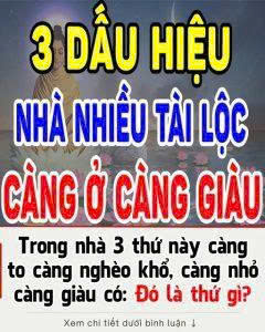Trong nhà có 3 thứ này càng to càng nghèo khó, càng nhỏ càng giàu có: Đó là thứ gì?