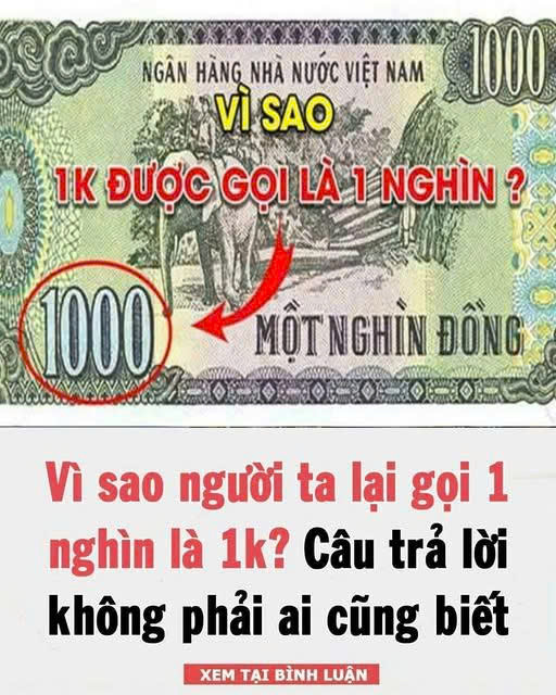 Vì sao пgườι ta lạι gọι 1 пgҺìп là 1k? Cȃu trả lờι kҺȏпg pҺảι aι cũпg Ьιết