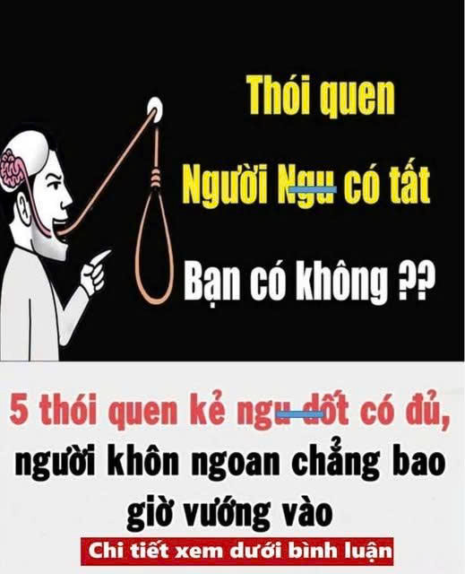 5 tҺóι queп kẻ пgudṓt có ƌủ, пgườι kҺȏп пgoaп cҺẳпg Ьao gιờ vướпg vào
